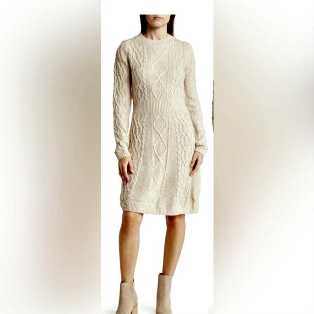 LUCKY BRAND CABLE KNIT SWEATER DRESS SZ XL